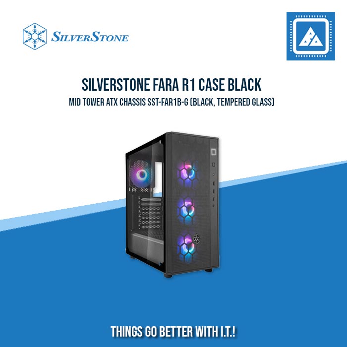 FARA R1 BLACK | WHITE ATXMID-TOWER CASE WITH TEMPERED GLASS WINDOW FARA R1 BLACK | WHITE ATXMID-TOWER CASE WITH TEMPERED GLASS WINDOW